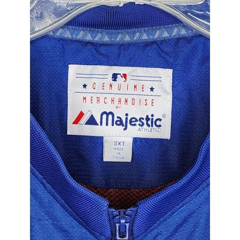 Chicago Cubs Majestic Pullover Warm Up Jacket Men’s 3XT MLB 90’s Vintage